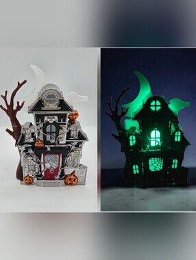 Bath & Body Works Haunted House Silver Wallflower Plug Nightlight Halloween 2018